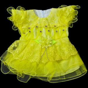 Fancy-Frock-Net-Yellow-Color