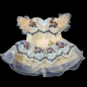 Fancy-Frock-NetEmbroidry-Peach