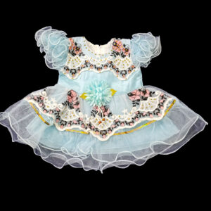 Fancy-Frock-NetEmbroidry-Blue