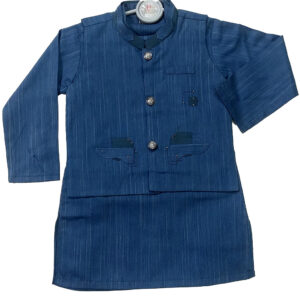 Boys Kurta with waist coat blue